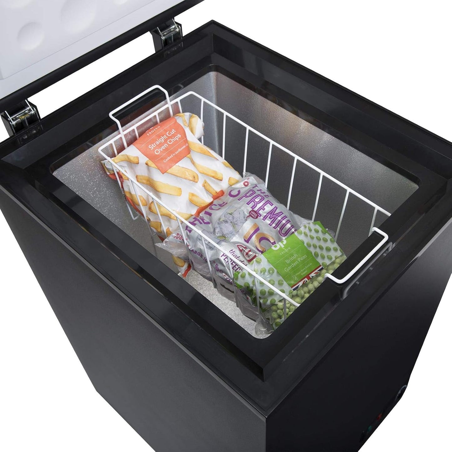 Chest Freezer 95L Slimline 47.5cm Manual Defrost Black