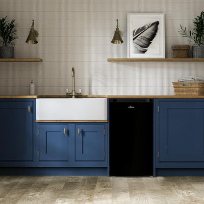 Undercounter Freezer 60L Freestanding With Reversible Door Black