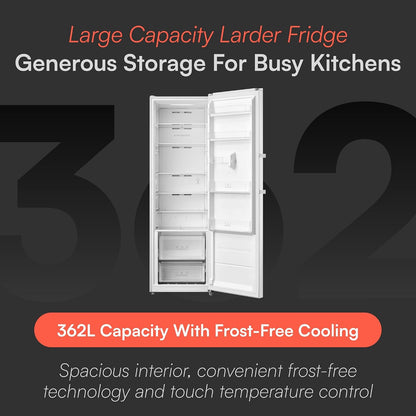 Freestanding Larder Fridge 362L Frost Free White