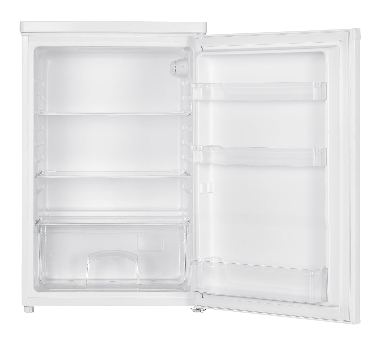 Under Counter Fridge 127L Adjustable Shelves Crisper Drawer White