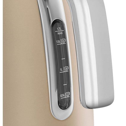 Electric Kettle 1.7L 2400W 360° Swivel Base Champagne Matt