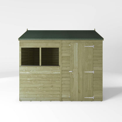 Wooden Garden Storage Shed 8 X 6 Ft Single Door Reverse Apex Roof