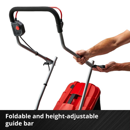 Cordless Lawn Mower 33cm 18V 4.0Ah Brushless Motor Red Black