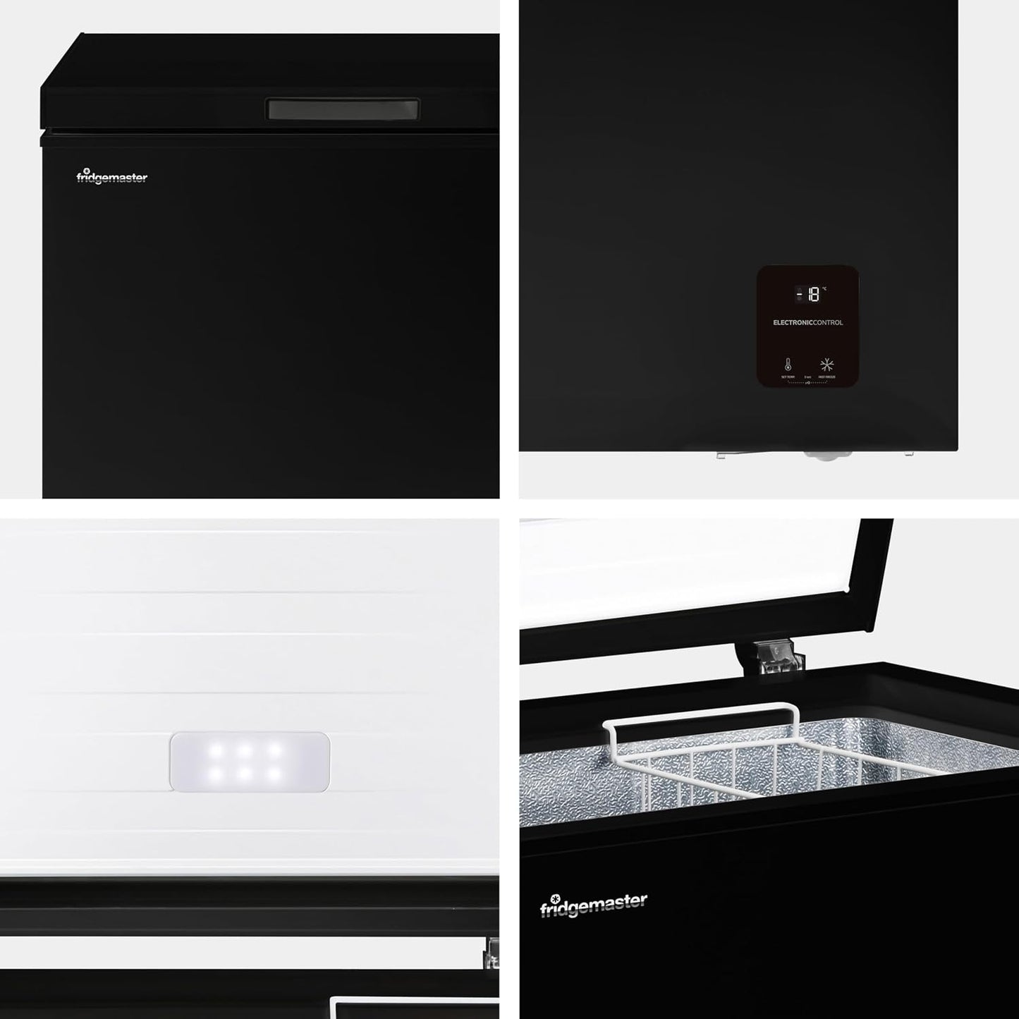 Chest Freezer 142L 4 Star Winter Guard Black