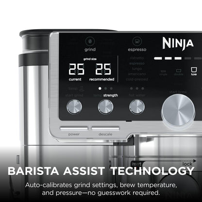 3-In-1 Espresso Cold Brew Filter Coffee Machine 25 Grind Settings Silver