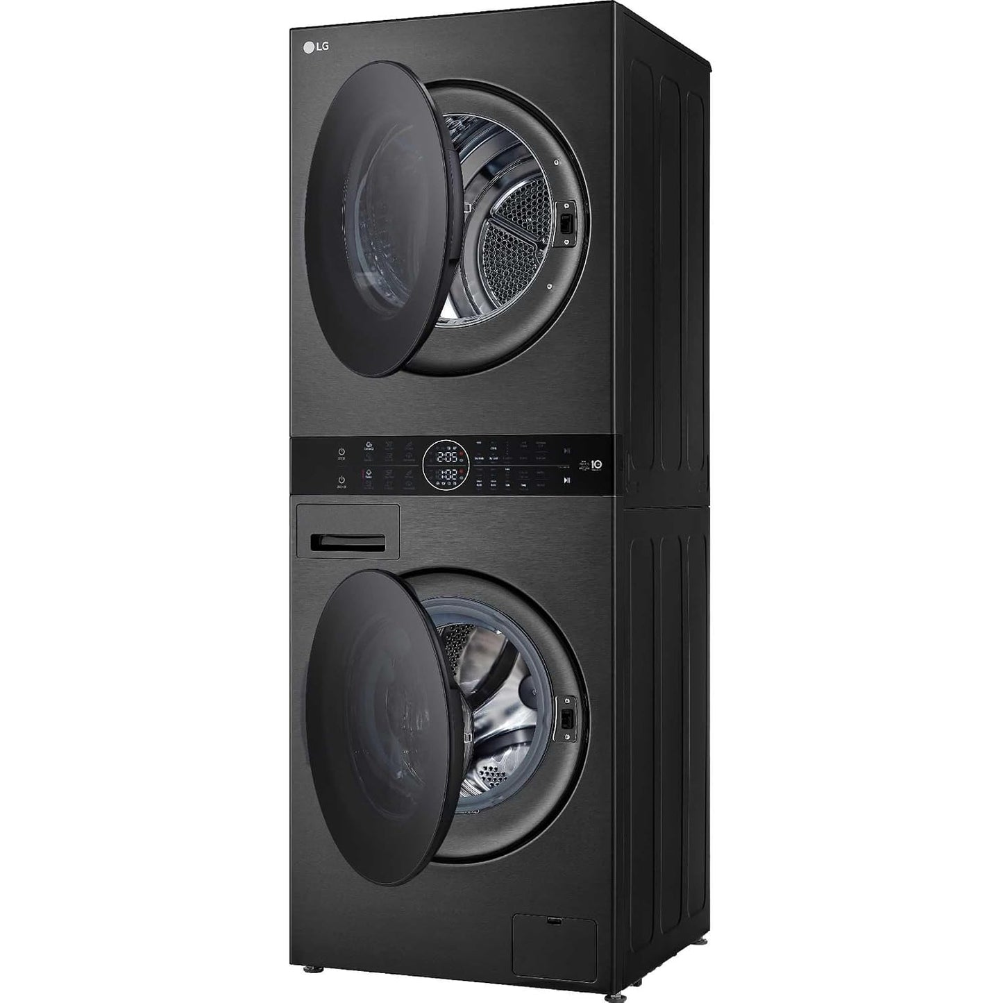 Washer Dryer Combo 12Kg Wash 10Kg Dry 1400Rpm Platinum Black