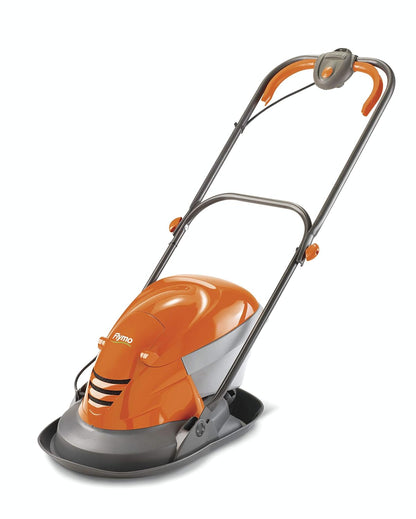 Hover Lawn Mower 25cm 1400W 15L Grass Box 4 Cutting Heights Orange Grey