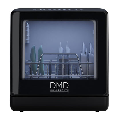 Mini Countertop Dishwasher 5L Touch Control LED Display 6 Programs Black