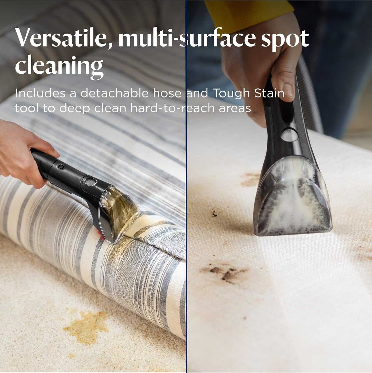 Compact Carpet Cleaner 600W 0.5L Detachable Hose Blue