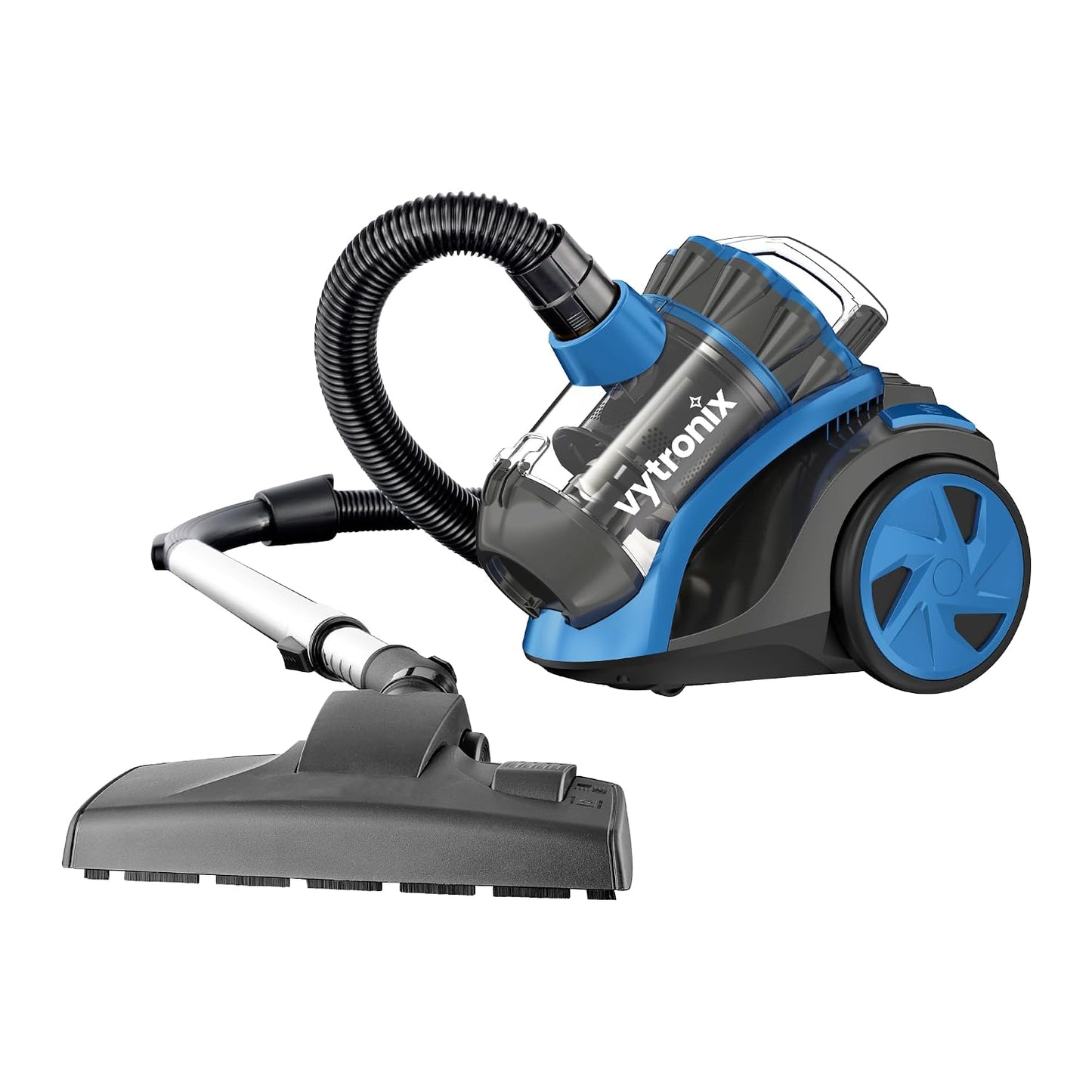 Bagless Cylinder Vacuum Cleaner 800W 2L HEPA Filter Graphite Blue