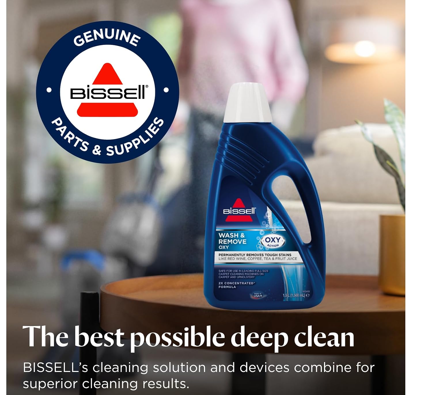Carpet Cleaning Solution 1.5L Oxy Stain Remover Fresh Scent