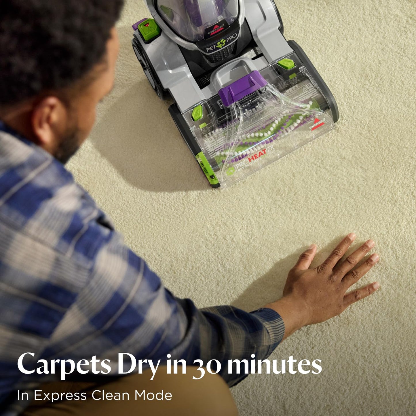 Carpet Cleaner ProHeat 2X Revolution Pet Pro Express Clean Grey/Purple