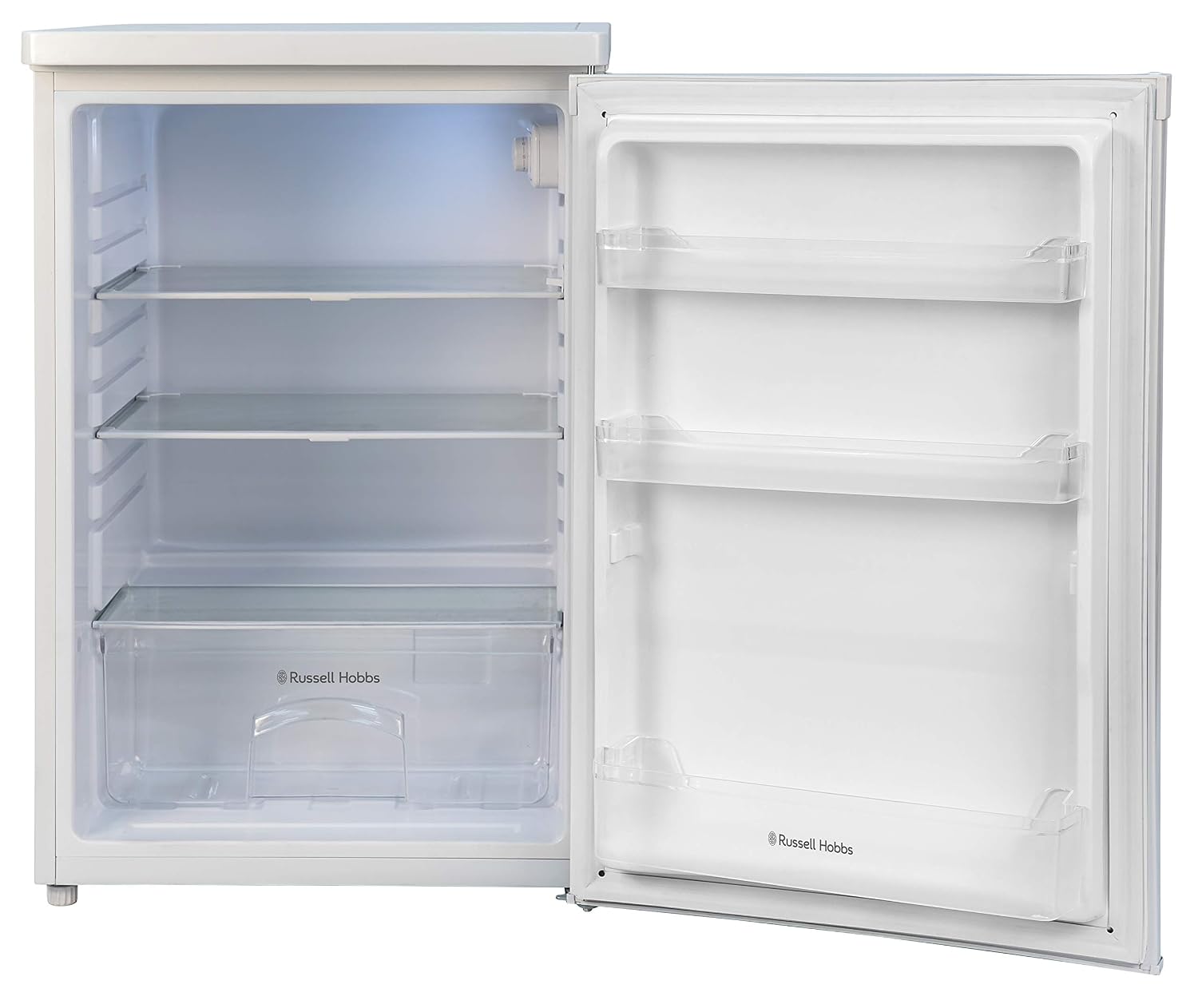 Under Counter Larder Fridge 127L Adjustable Thermostat White Reversible Door