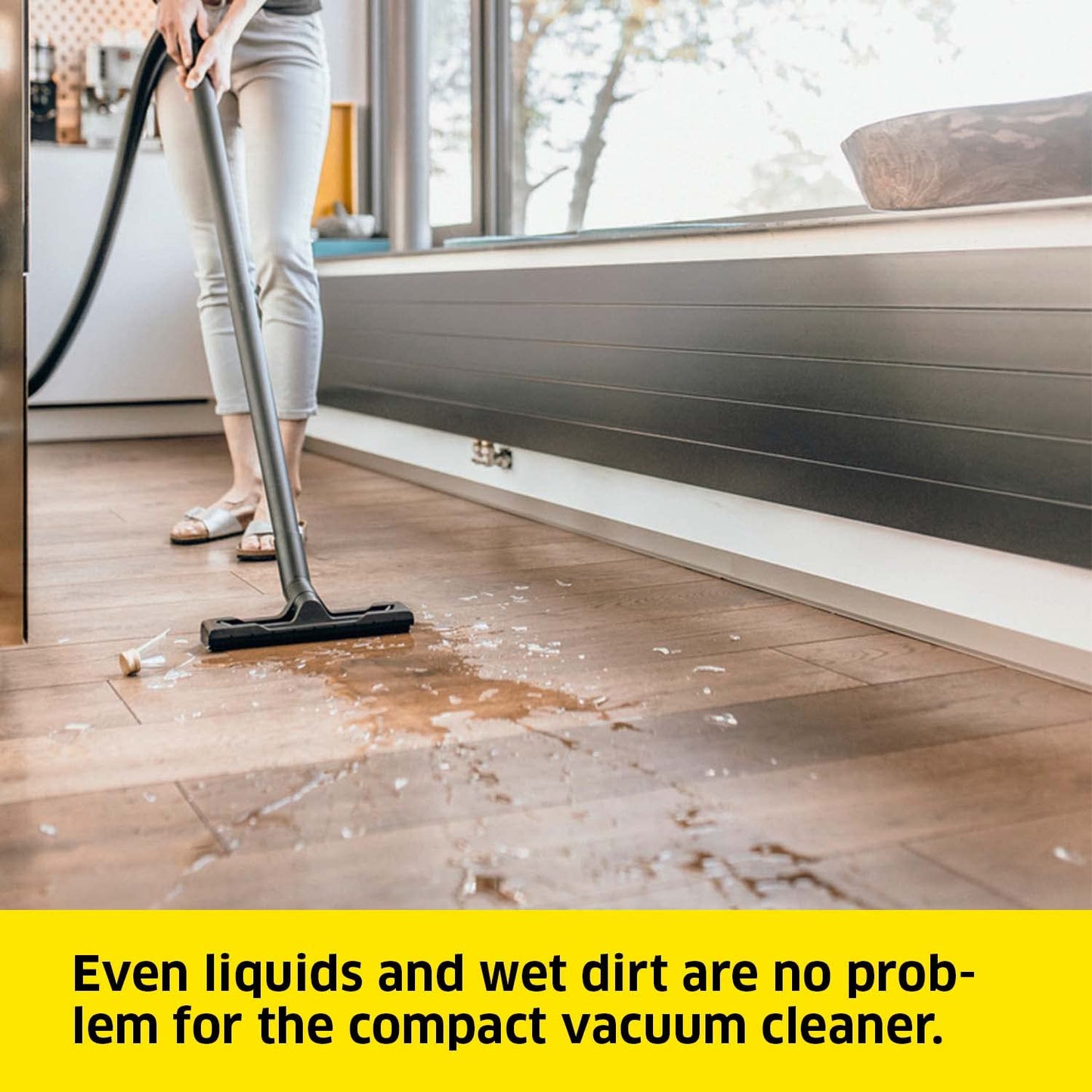 Wet And Dry Vacuum Cleaner 12L 1000W Blowing Function Yellow