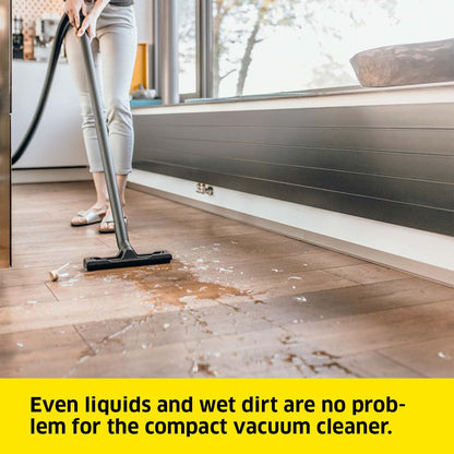 Wet And Dry Vacuum Cleaner 12L 1000W Blowing Function Yellow