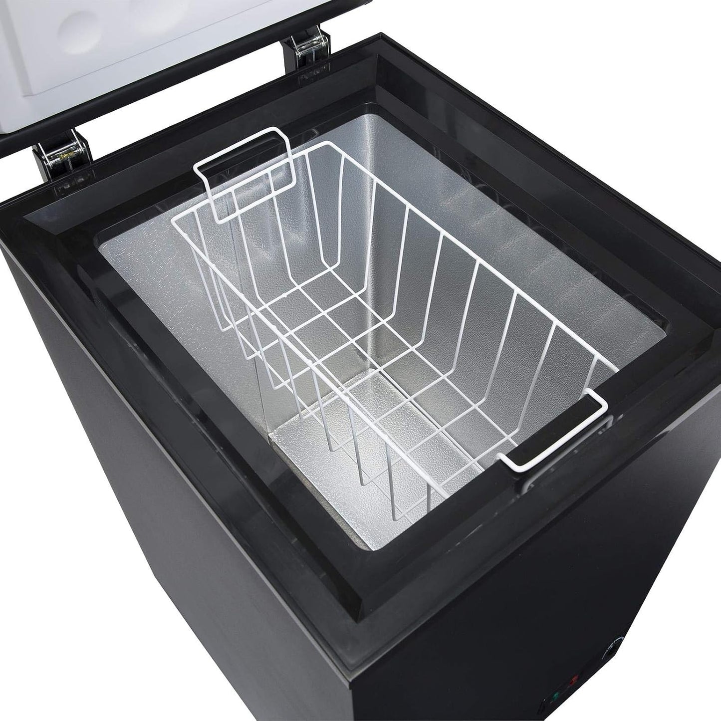 Chest Freezer 95L Slimline 47.5cm Manual Defrost Black