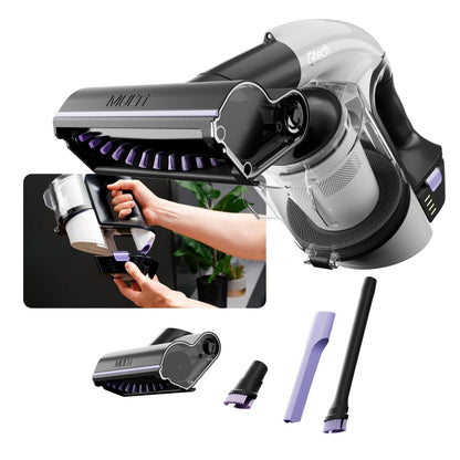 Cordless Handheld Vacuum Cleaner 22V 20-Minute Runtime Grey/Green/Black
