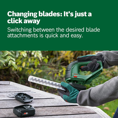Cordless Grass And Shrub Shear 18V 2.0Ah 85m² Black Green