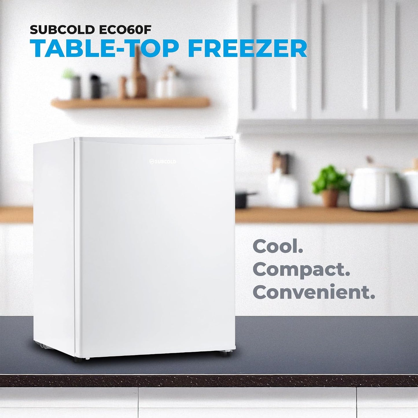 Mini Freezer 30L 4-Star Table Top With Reversible Door White