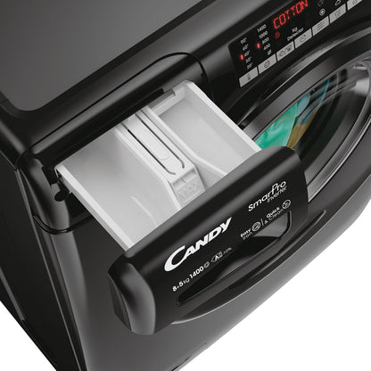 Freestanding Washer Dryer 8kg 5kg 1400RPM LED Display Black