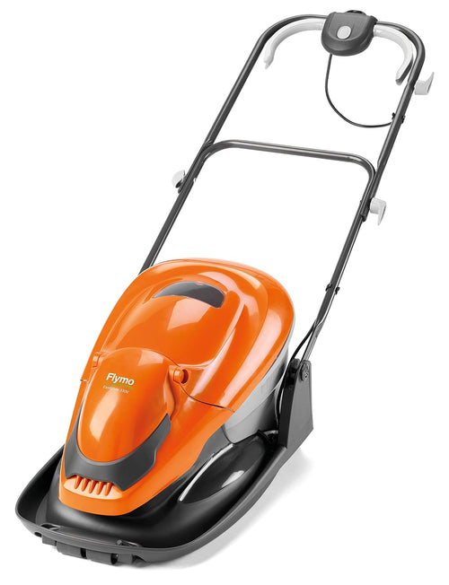 Hover Lawn Mower 33cm 1700W 20L Grass Box 4 Cutting Heights Orange Grey