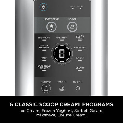Ice Cream Maker 13 Functions 2x 480ml Tubs Soft Serve Platinum