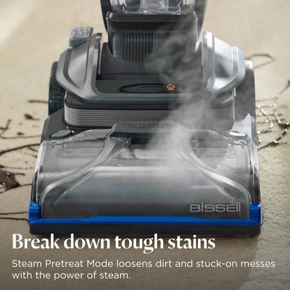 Carpet Cleaner Hydrosteam Technology 3.8L Quick Dry 30 Mins Titanium Blue