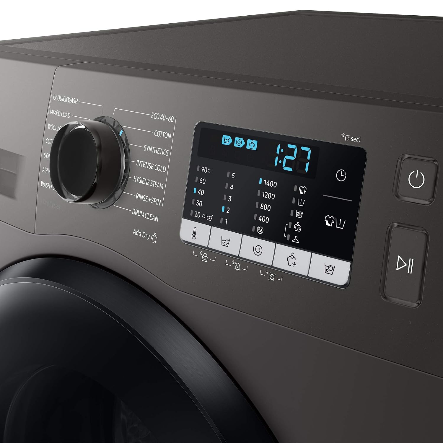 Freestanding Washer Dryer 8kg Wash 5kg Dry 1400rpm Graphite