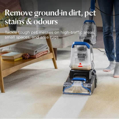 Compact Carpet Cleaner 600W 0.5L Detachable Hose Blue