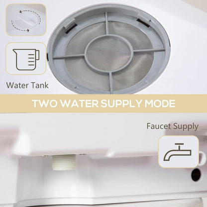 Table Top Dishwasher 6L Built-In Tank 4 Place Settings Touch Control White