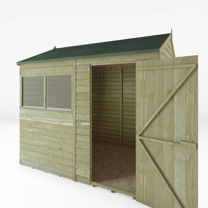 Wooden Garden Storage Shed 8 X 6 Ft Single Door Reverse Apex Roof