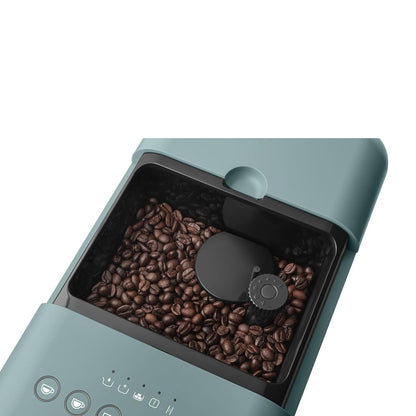 Bean To Cup Coffee Machine 1.4L Integrated Grinder Matte Emerald Green