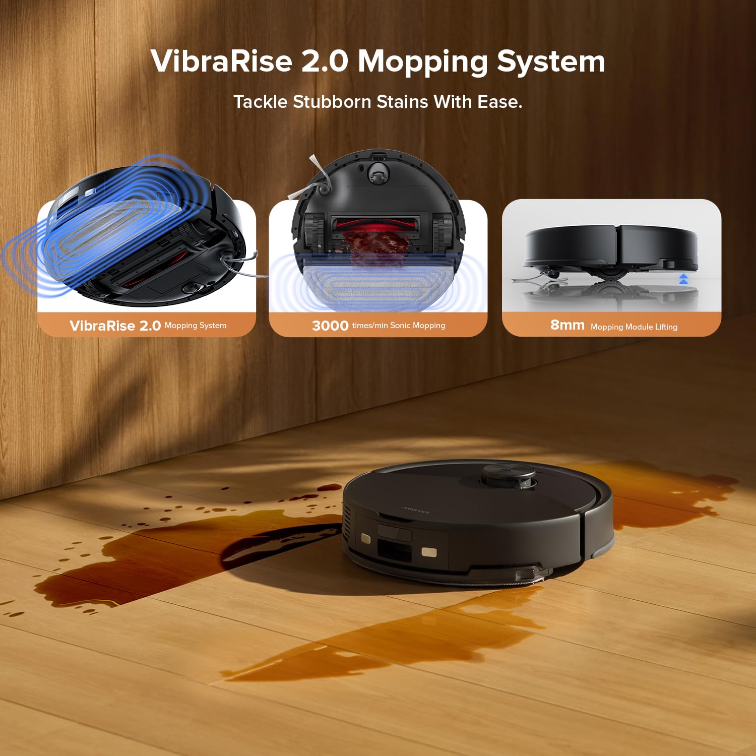 Robot Vacuum Q10 S5+ Self-Emptying 10000Pa Suction Dual Anti-Tangle Black