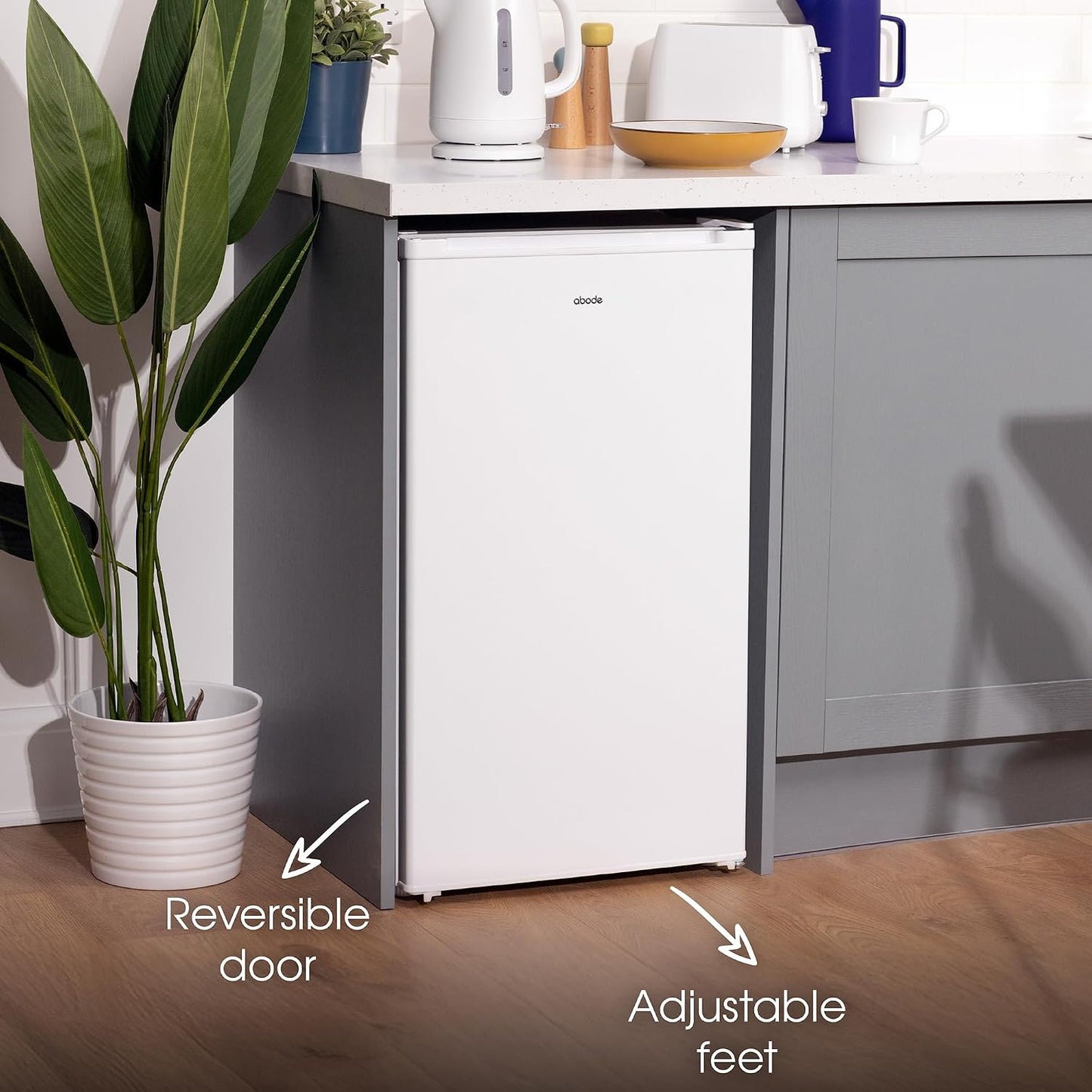 Freestanding Undercounter Fridge 114L 50cm White