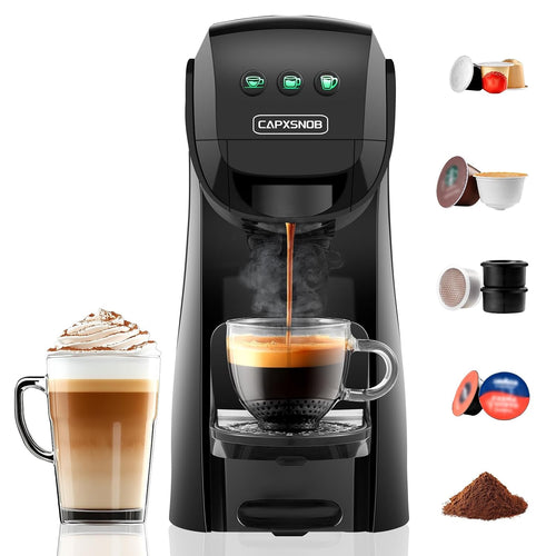 Pod Coffee Machine 5 In 1 20 Bar 0.8L Black