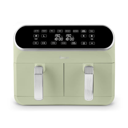 Air Fryer 8L Dual Basket 13 Presets Match Cook White