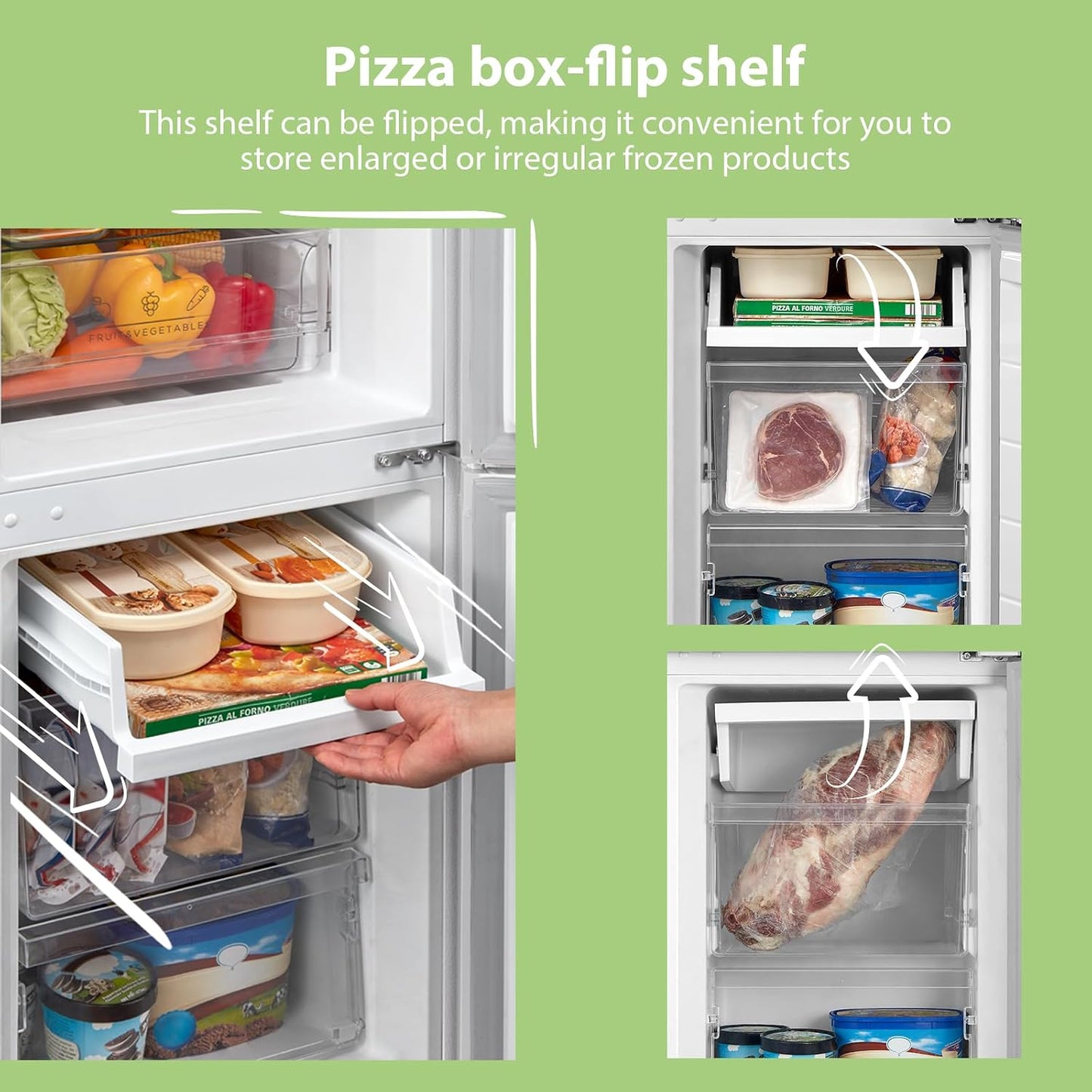 Freestanding Fridge Freezer 174L 70/30 Split Low Frost White