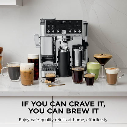 3-In-1 Espresso Cold Brew Filter Coffee Machine 25 Grind Settings Silver