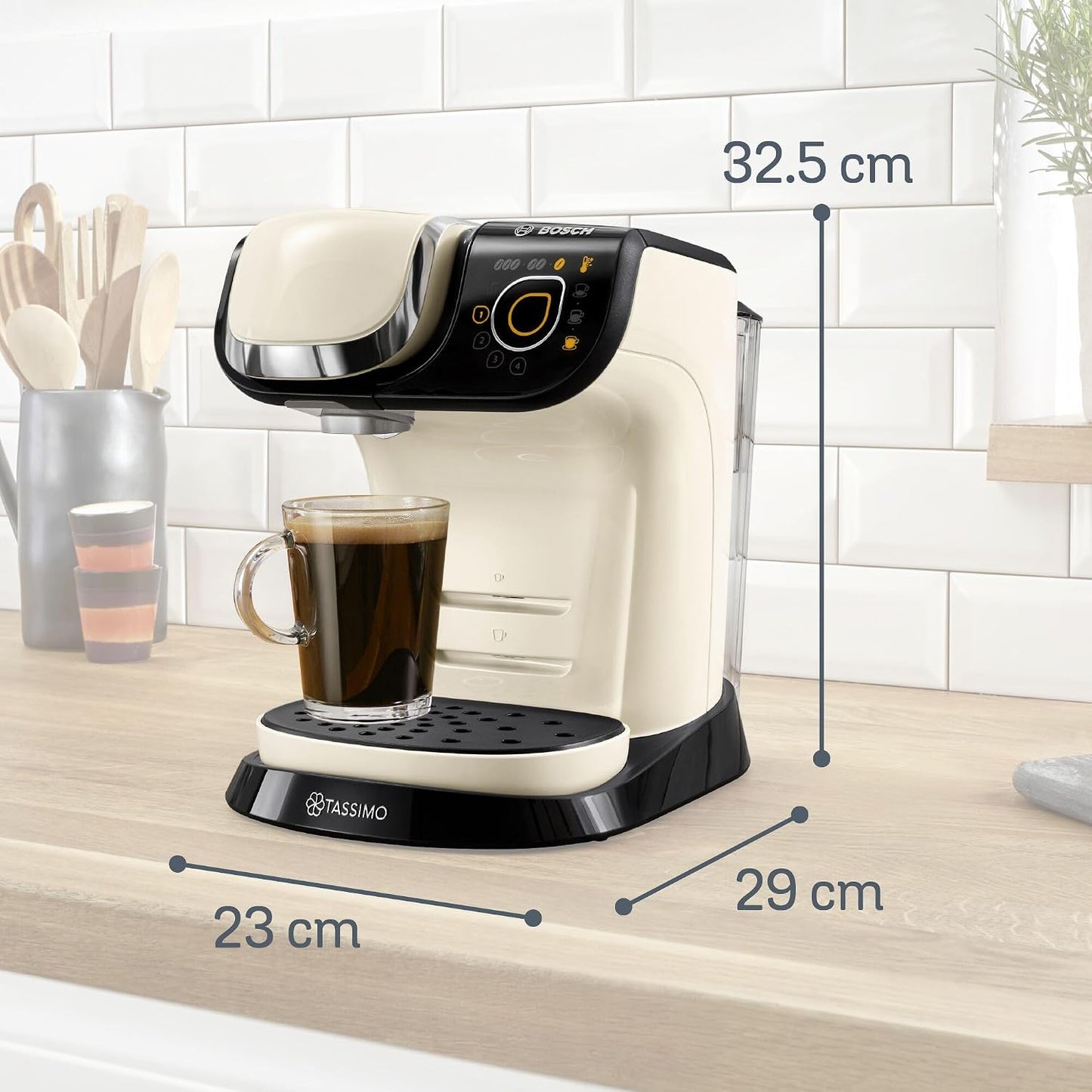 Coffee Machine 1500W 1.3L T Disc Intellibrew Cream