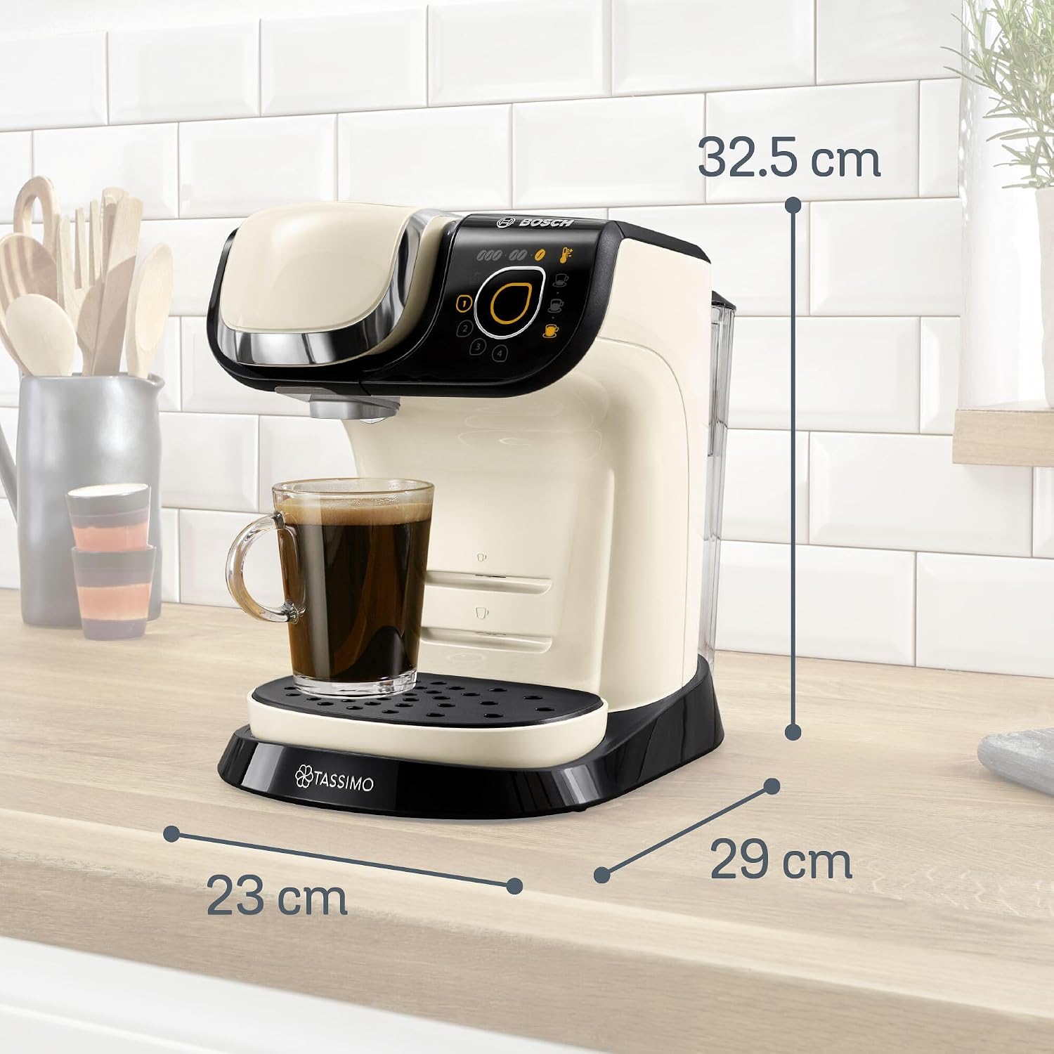 Coffee Machine 1500W 1.3L T Disc Intellibrew Cream