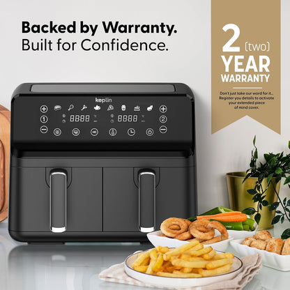 Dual Zone Air Fryer 9L 8-in-1 2700W Extra-Large Capacity