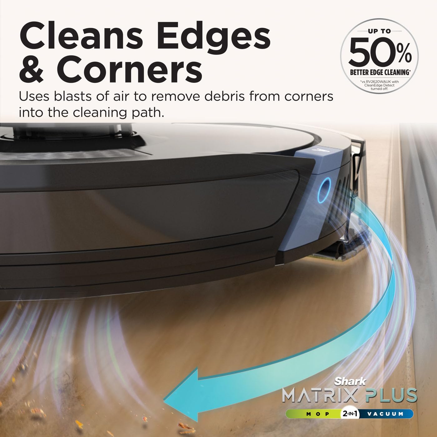 Robot Vacuum & Mop 2-in-1 Self-Empty LiDAR Mapping Edge Cleaning Black