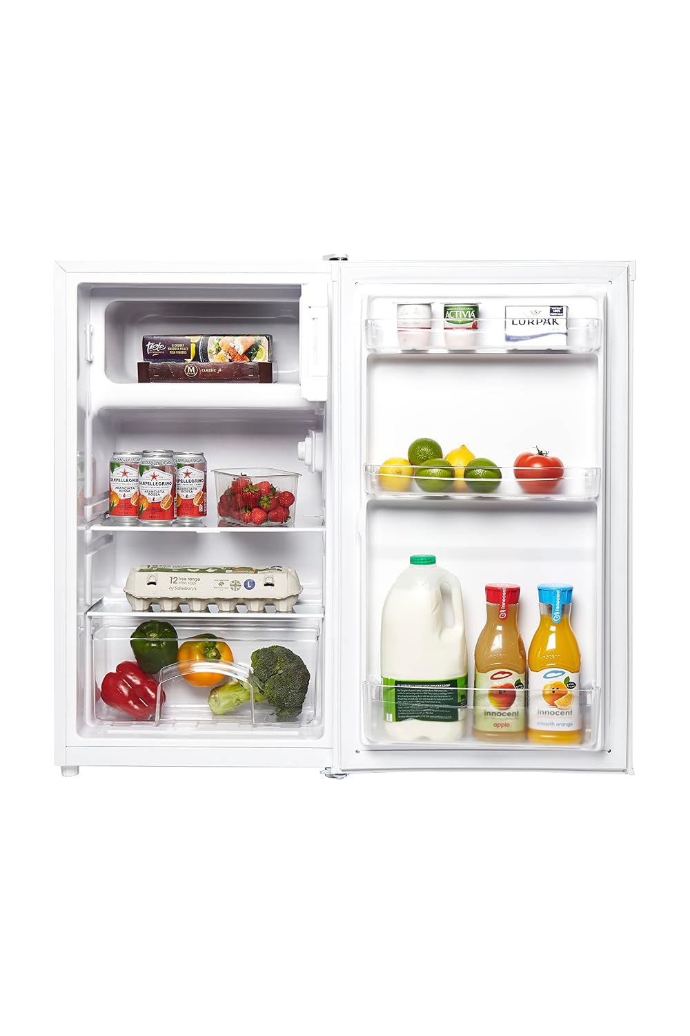 Under Counter Fridge 82L With Ice Box White