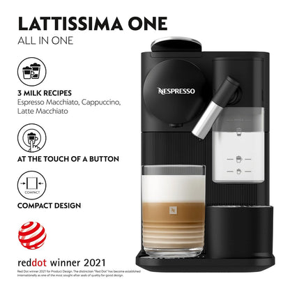 Coffee Maker 19 Bar Capsule Espresso Machine Automatic Milk Frother Black