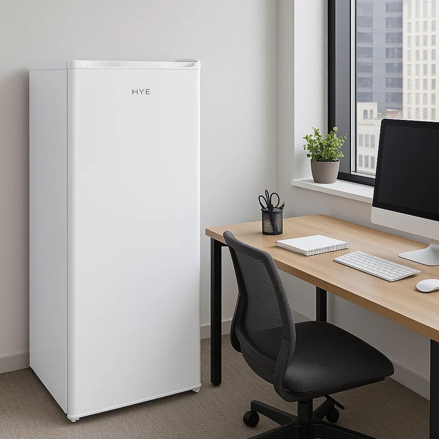 Freestanding Larder Fridge 242L Reversible Door White