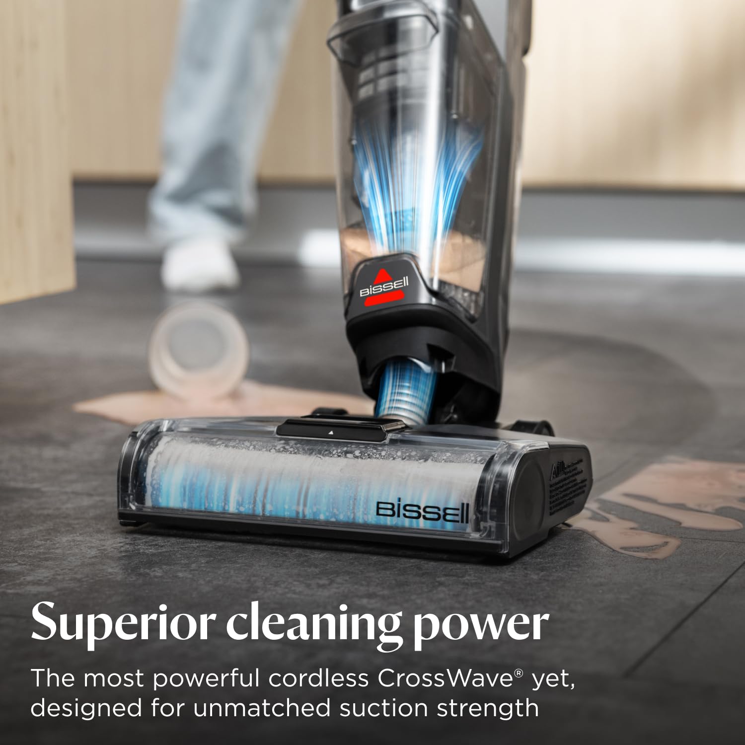 Wet Dry Vacuum Cleaner 30 Min Runtime 3 Modes Cordless Black/Grey