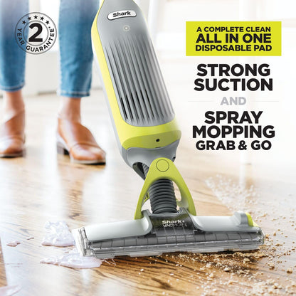 2-in-1 Cordless Hard Floor Vacuum Spray Mop Charcoal Grey
