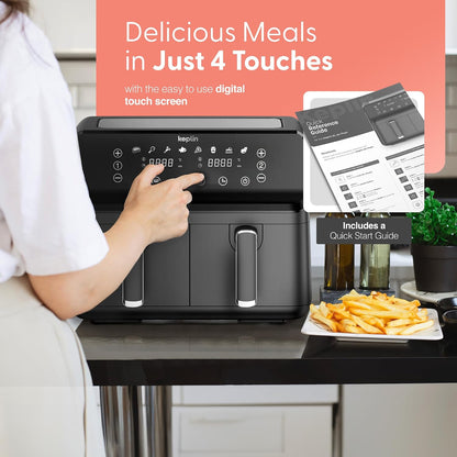 Dual Zone Air Fryer 9L 8-in-1 2700W Extra-Large Capacity