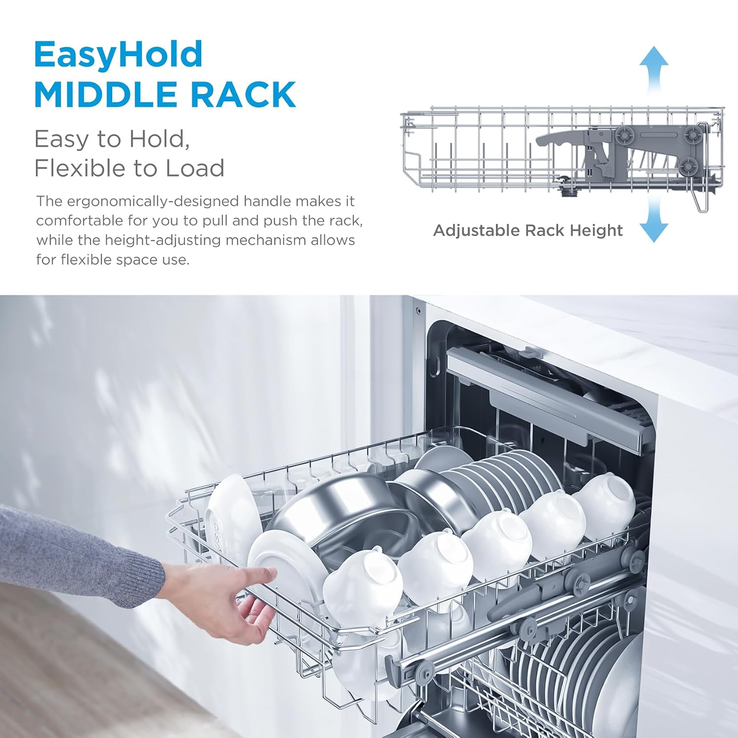 Freestanding Dishwasher 10 Place Settings 45cm Stainless Steel