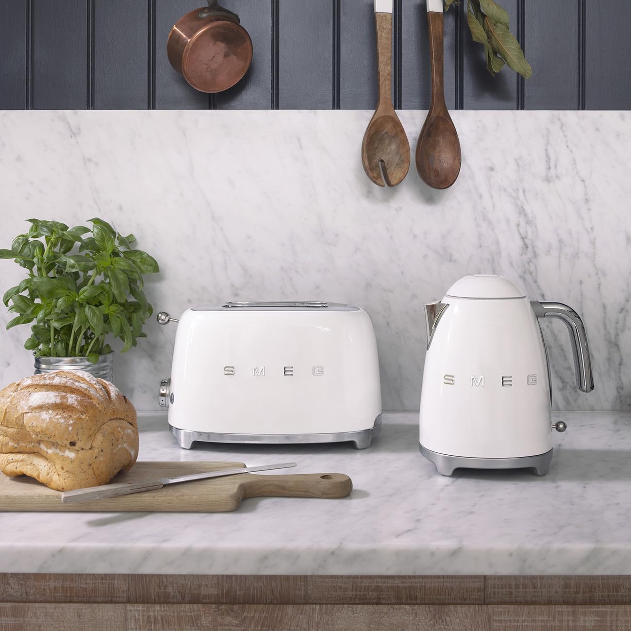 Kettle And Toaster Set 1.7L 3kW 2 Slice 950W White